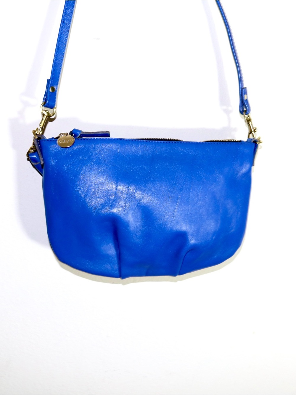 Clare V. Petit Moyen Messenger Bag in Royal Blue - Picture 7 of 13